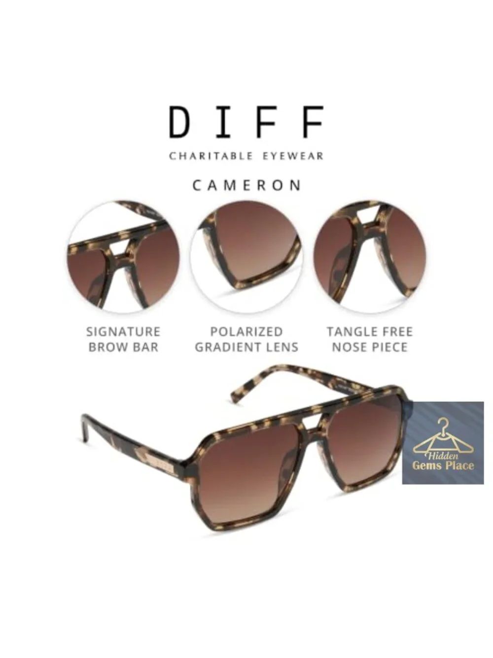 Oversized Geometric Navigator Polarized Sunglasses UV Protection